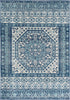Surya Harput HAP-1081 Dark Blue Teal Light Gray Beige Area Rug Mirror main image