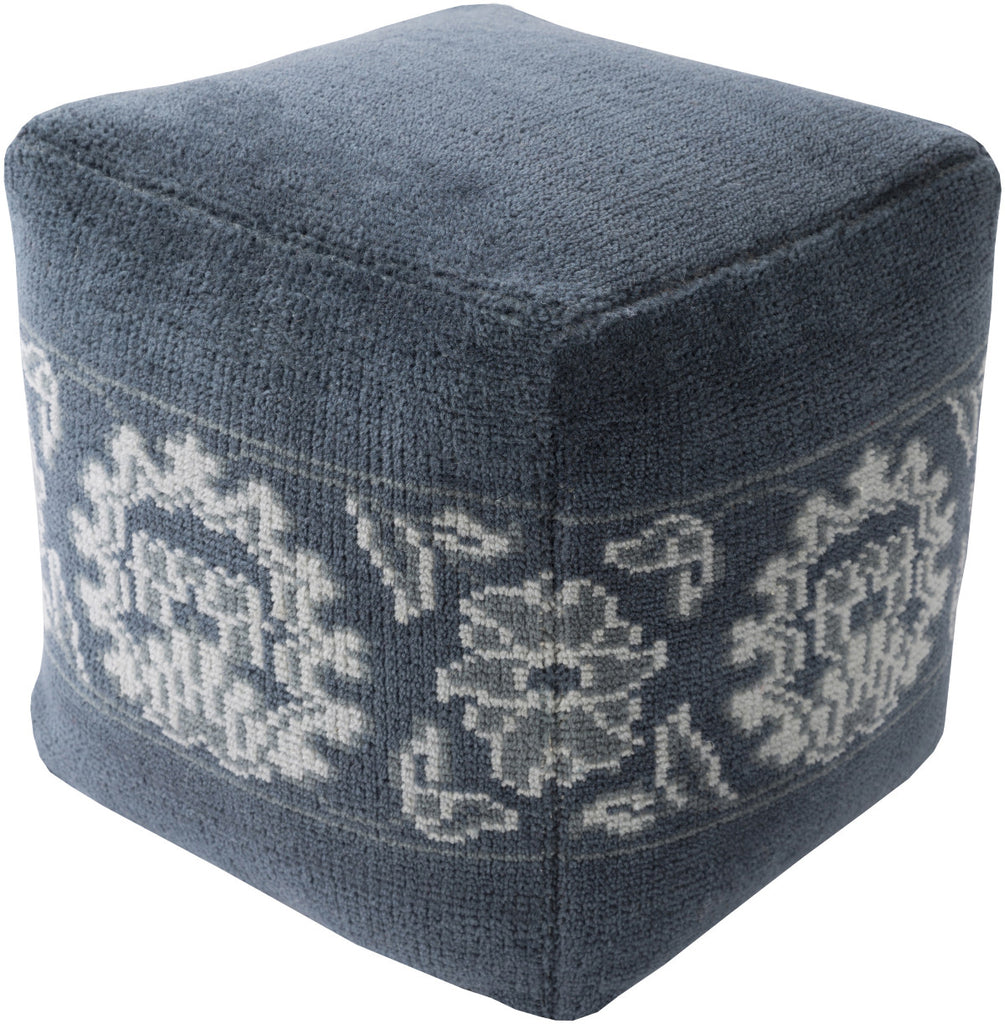 Surya Hazel HAPF-001 Blue Pouf