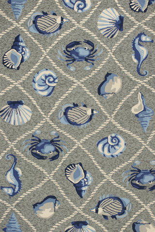 KAS Harbor 4219 Grey Seaside Hand Woven Area Rug