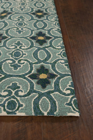 KAS Harbor 4202 Teal Scrollwork Area Rug 