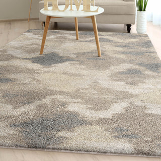 Orian Rugs Super Shag Harlequin Beige Area Rug  Feature