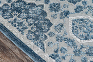 Momeni Harlow HLW-2 Blue Area Rug Close up