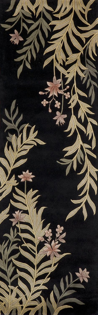 Momeni Harmony HA-03 Black Area Rug Closeup