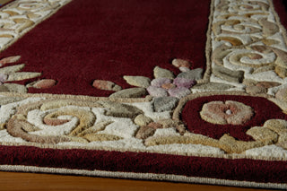 Momeni Harmony HA-07 Burgundy Area Rug Closeup