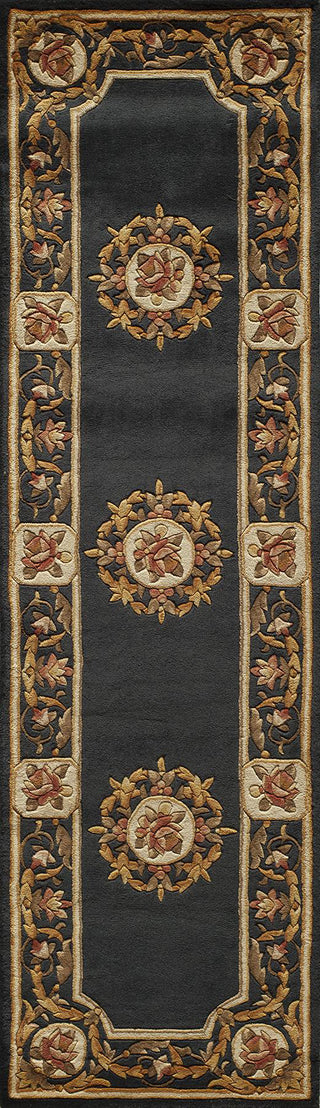 Momeni Harmony HA-12 Black Area Rug Closeup