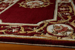 Momeni Harmony HA-12 Burgundy Area Rug Corner Shot