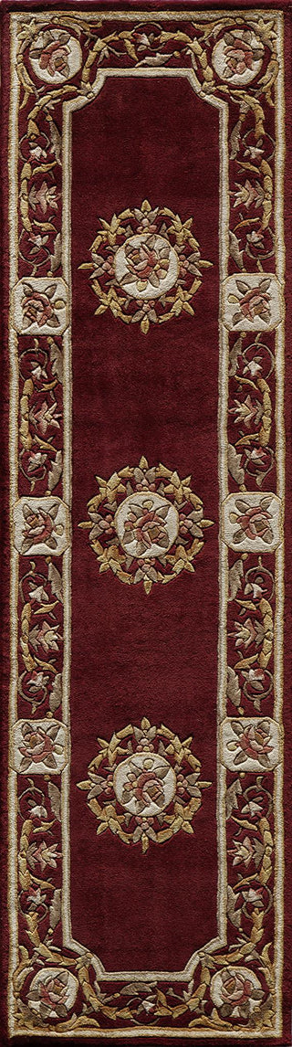 Momeni Harmony HA-12 Burgundy Area Rug Closeup