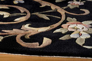 Momeni Harmony HA-13 Black Area Rug Closeup