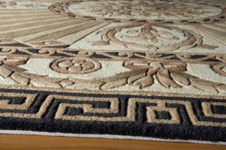 Momeni Harmony HA-15 Black Area Rug Corner Shot