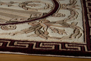 Momeni Harmony HA-15 Burgundy Area Rug Corner Shot