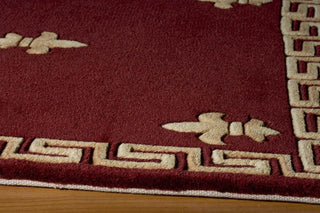 Momeni Harmony HA-19 Burgundy Area Rug Corner Shot