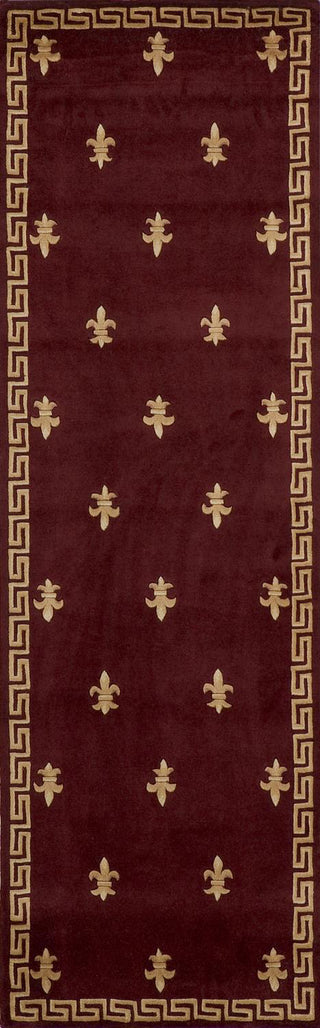 Momeni Harmony HA-19 Burgundy Area Rug Closeup