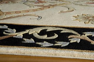 Momeni Harmony HA-24 Black Area Rug Corner Shot