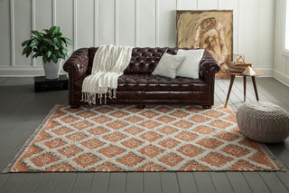 Momeni Harper HAR-1 Orange Area Rug Room Image Feature