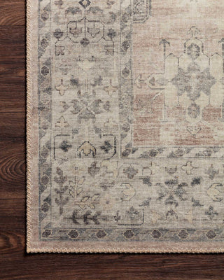 Loloi II Hathaway HTH-03 Java/Multi Area Rug Corner On Wood