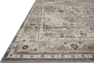 Loloi II Hathaway HTH-05 Steel/Ivory Area Rug Corner 