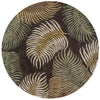 KAS Havana 2617 Espresso Fern View Hand Tufted Area Rug 