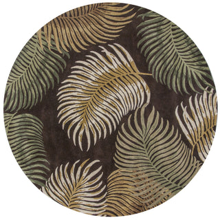 KAS Havana 2617 Espresso Fern View Hand Tufted Area Rug 