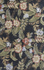 KAS Havana 2625 Black Wildflowers Area Rug main image