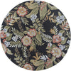 KAS Havana 2625 Black Wildflowers Area Rug 