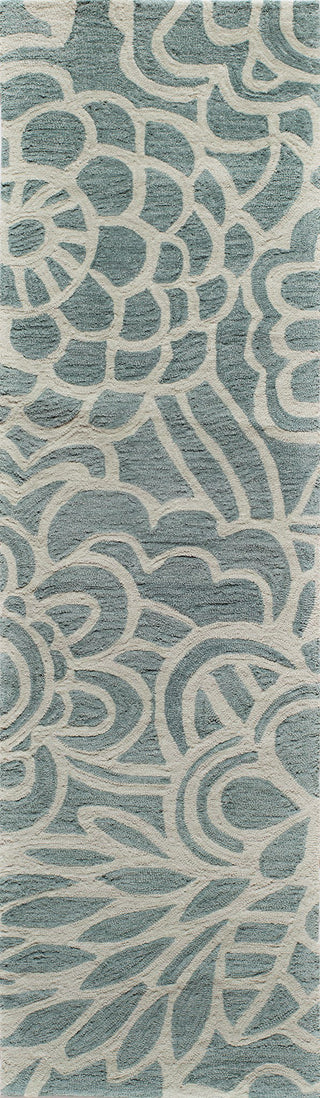 Momeni Havana HV-01 Blue Area Rug Closeup