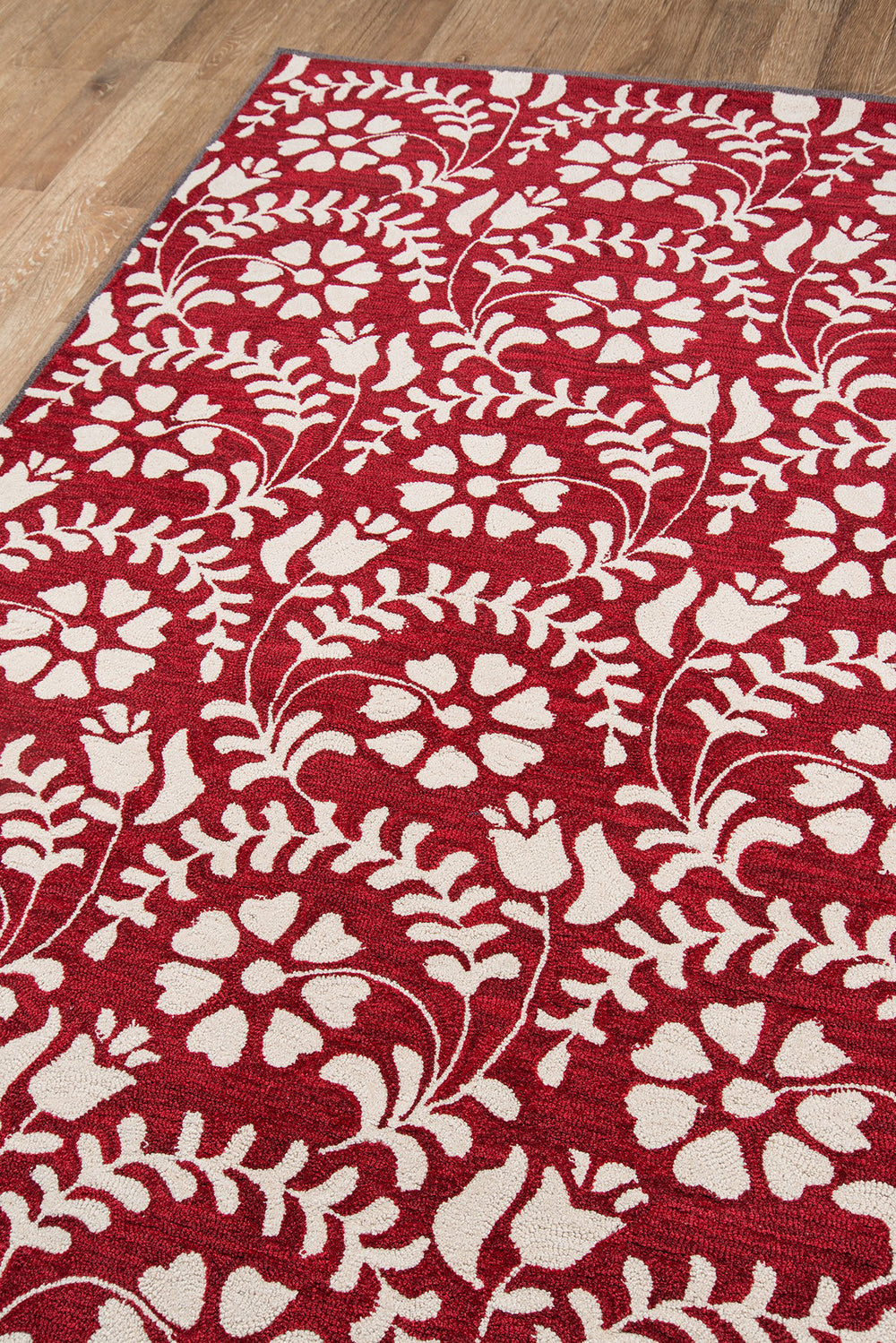 Momeni Havana HV-10 Red Area Rug Corner Shot Feature