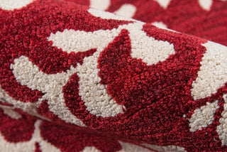 Momeni Havana HV-10 Red Area Rug Detail Shot