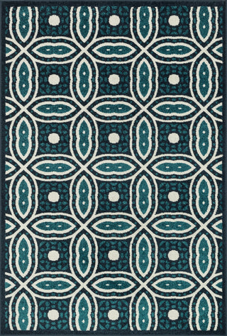 Loloi Catalina HCF02 Navy / Peacock Area Rug main image