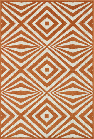 Loloi Catalina HCF04 Orange / Ivory Area Rug main image