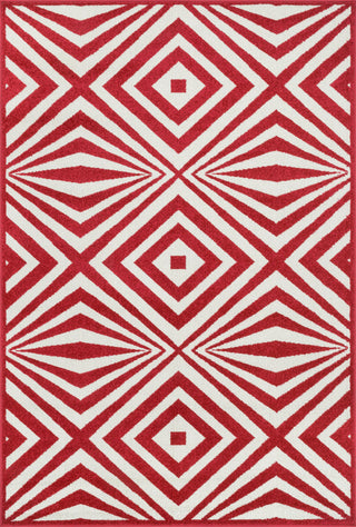 Loloi Catalina HCF04 Red / Ivory Area Rug Main