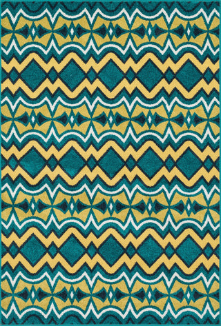 Loloi Catalina HCF10 Peacock / Citron Area Rug main image