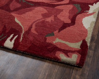 Rizzy Highland HD2601 Red Area Rug Corner Shot
