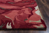Rizzy Highland HD2601 Red Area Rug Edge Shot