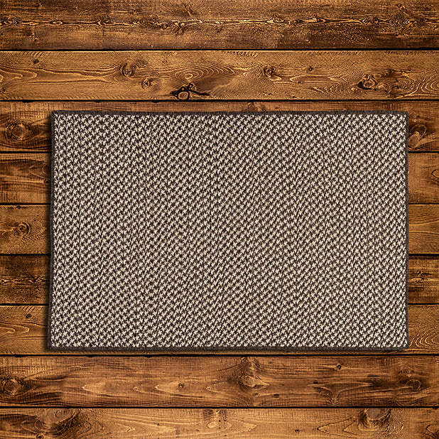 Colonial Mills Natural Wool Houndstooth HD36 Espresso Area Rug main image