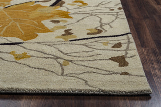 Rizzy Highland HD8084 Gold Area Rug Edge Shot