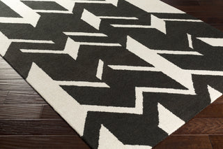 Artistic Weavers Hilda Annalise Onyx Black/Ivory Area Rug Corner Shot