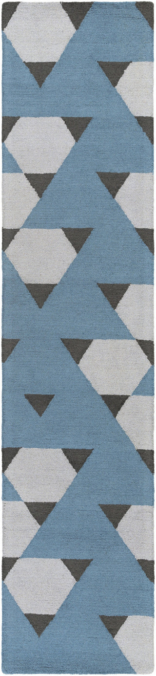 Artistic Weavers Hilda Brigitte Denim Blue/Onyx Black Area Rug Runner