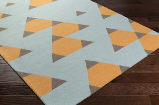 Artistic Weavers Hilda Brigitte Tangerine/Mint Area Rug Corner Shot