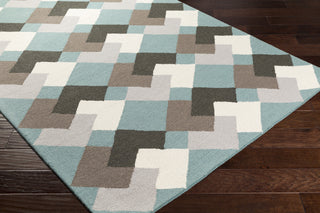 Artistic Weavers Hilda Celia Turquoise/Charcoal Area Rug Corner Shot