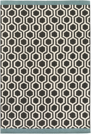 Artistic Weavers Hilda Eva Teal/Onyx Black Area Rug main image