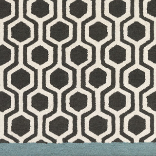 Artistic Weavers Hilda Eva Teal/Onyx Black Area Rug Swatch