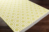 Artistic Weavers Hilda Eva Lime Green/Gray Area Rug Corner Shot
