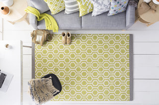 Artistic Weavers Hilda Eva Lime Green/Gray Area Rug Room Scene