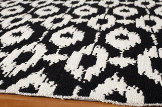 Momeni Heavenly HE-02 Black Area Rug Corner Shot