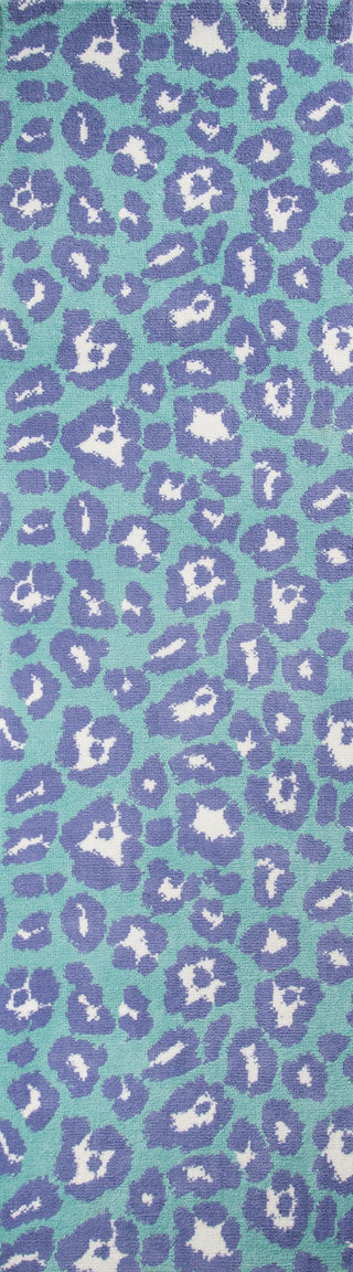 Momeni Heavenly HE-28 Blue Area Rug Closeup