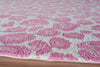 Momeni Heavenly HE-28 Pink Area Rug Corner Shot Feature