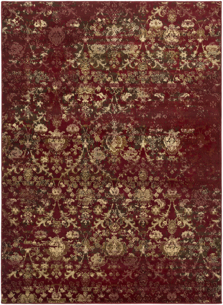 Surya Henre HEE-1005 Red/Neutral Area Rug main image