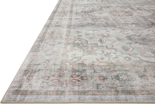 Loloi II Heidi HEI-02 Dove/Blush Area Rug Corner