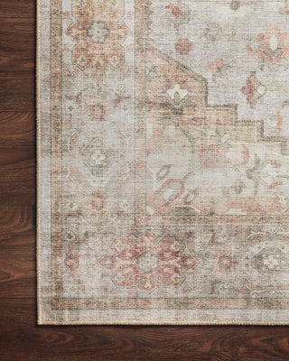 Loloi II Heidi HEI-02 Sage/Multi Area Rug Corner On Wood