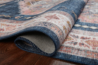 Loloi II Heidi HEI-03 Denim/Blush Area Rug Rolled